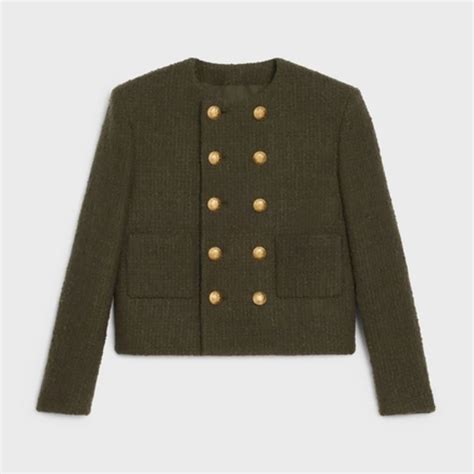 celine paris green jacket|WOMEN'S LUXURY GREEN READY TO WEAR .